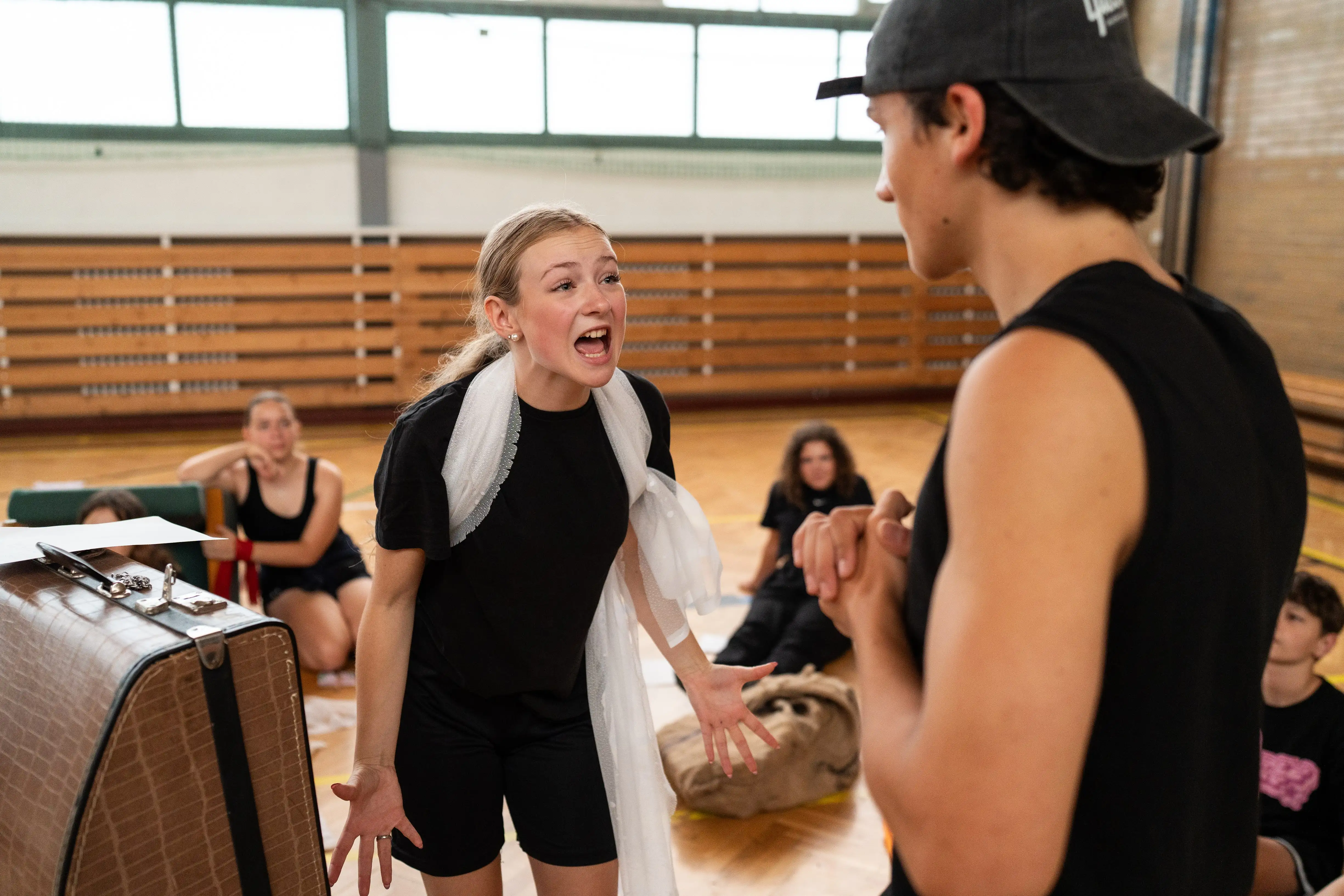 Herecké vystoupení na závěrečném představení