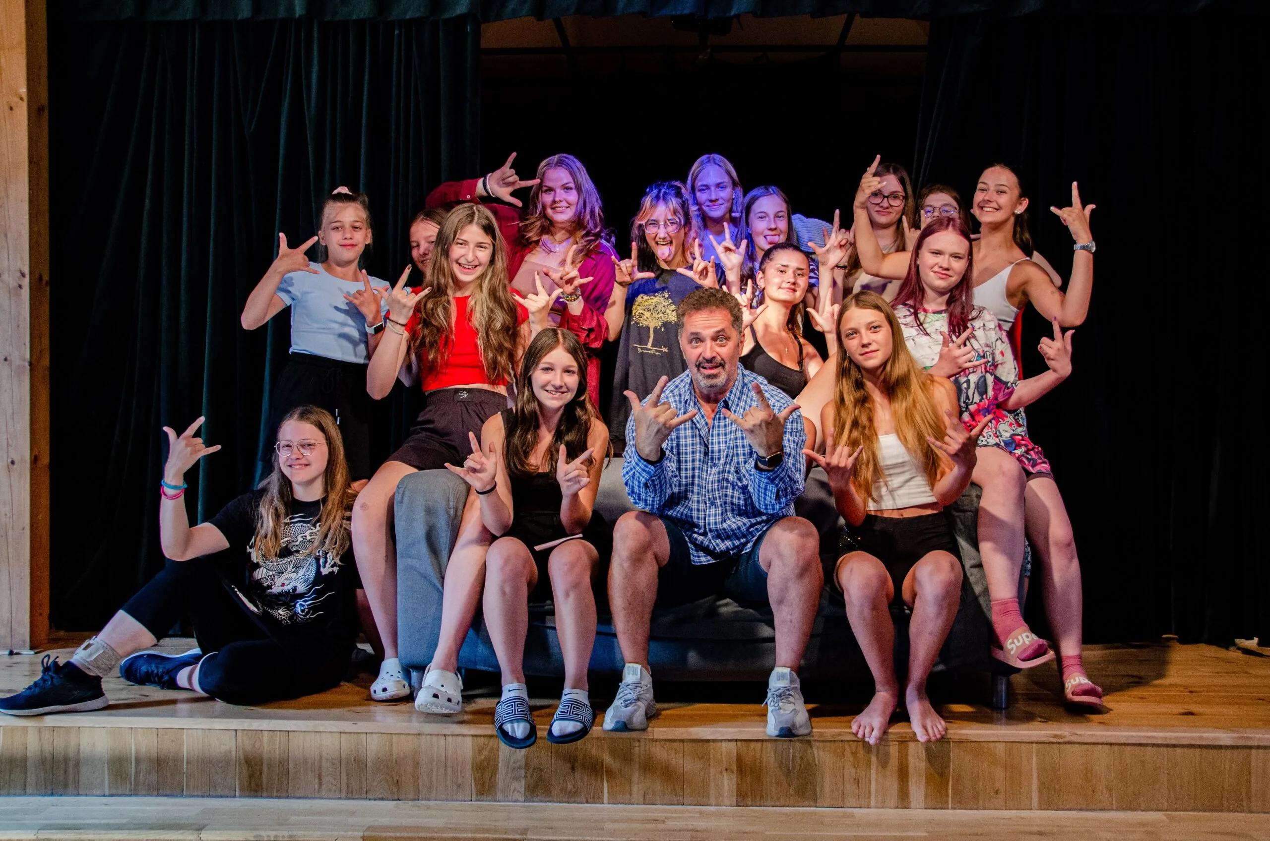 Zkouška hereckého výrazu na táboře